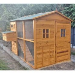 Poulailler Gournay Toit Shingle 10 à 12 Poules 24 Poulailler Gournay Toit Shingle 10 à 12 Poules -Poulaillers poulailler gournay 10 a 12 poules vue face