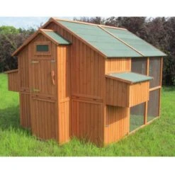 Poulailler Marans Toit Shingle 15 à 18 Poules -Poulaillers poulailler marans vue face arriere