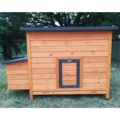 Poulailler Sussex XL Toit Shingle Noir Ouvrant 6 à 10 Poules Bois FSC -Poulaillers poulailler sussex face avant ferme