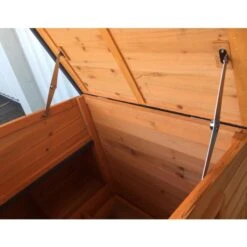 Poulailler Sussex XL Toit Shingle Noir Ouvrant 6 à 10 Poules Bois FSC -Poulaillers poulailler sussex vue toit ouvert