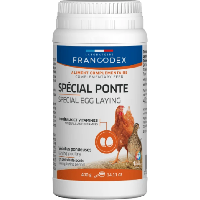 Complément Alimentaire Pour Poule Spécial Ponte 400g - Francodex 3 Complément Alimentaire Pour Poule Spécial Ponte 400g - Francodex