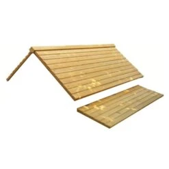 Toit De Poulailler Pour Cémani XXL 15 à 18 Poules Bois -Poulaillers toit bois pour poulailler bassette xxl