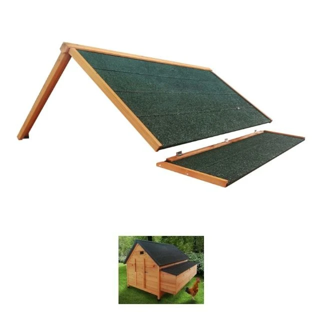 Toit De Poulailler Pour Cémani XXL 15 à 18 Poules Vert 3 Toit De Poulailler Pour Cémani XXL 15 à 18 Poules Vert